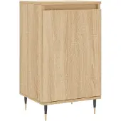 vidaXL Dressoir 40x35x70 cm bewerkt hout sonoma eikenkleurig