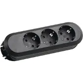Bachmann Smart stekkerdoos zonder kabel | 3 contacten | zwart