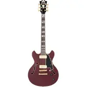 D'angelico Deluxe Mini Dc Satin Trans Wine