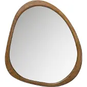 Woood Leif Spiegel - Hout - Naturel - 48x44x2