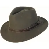 Scippis Hoed Norton – Fedora-stijl hoed van wol en leer