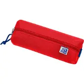 Oxford pennenzak, polyester, rechthoekig, klein, rood
