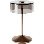 Sigor Numotion LED oplaadbare tafellamp, brons, glas, IP54, dimbaar Numotion,, brons / oud-messing, Woon-/ Eetkamer, Glas, Modern