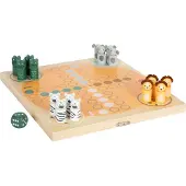 Small Foot Ludo voor 4 spelers, thema: "Safari"