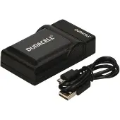 Duracell oplader met USB-kabel voor DRNEL23/EN-EL23