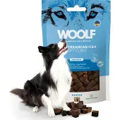 Woolf -soft cubes-hondensnack-trainingsnoep met mediteraanse vis- 100gr-geschikt voor pups