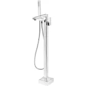 Hak Cubemix - Vrijstaande badkraan, met huis, met accessoires, chroom CM021