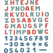 Smoby 72 Letters En Magnetische Cijfers Transparant