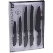 Excellent houseware 5-delige Luxe Messenset - Zwart