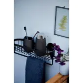 Wenko Zeepdispenser Badi zwart mat keramiek 320ml - Zeeppompje vrijstaand en navulbaar - Badkamer/toilet/keuken