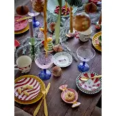 Bloomingville Set decoratie aardewerk roze Caramella - 2 stuks