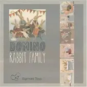 Domino spel Familie konijn - educatief speelgoed karton.