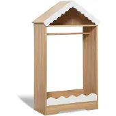 Baninni Kast Huisjes Cloudy Hout Wit