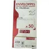 Calligraphe Enveloppen briefomslag DL-110x220mm Zelfklevend 50 stuks