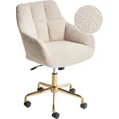 Beliani PALMDALE - Bureaustoel - Beige - Polyester