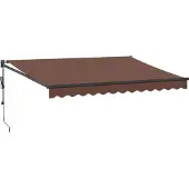 vidaXL Luifel automatisch uittrekbaar 350x250 cm bruin