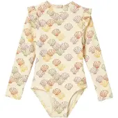Salted Stories Meisjes Zwemkleding Shells Bodysuit - Creme - Maat 74/80