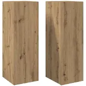 vidaXL Tv-meubelen 2 st 30,5x30x90 cm bewerkt hout artisanaal eiken