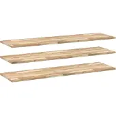 vidaXL Wandschappen 3 st zwevend 160x40x2 cm onbehandeld acaciahout