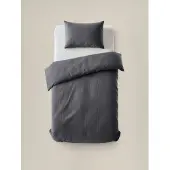 Sleeptime Dekbedovertrek Velvet Cartier - Antraciet 140 x 200/220 cm
