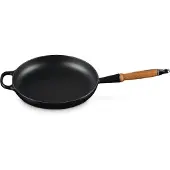 Le Creuset Signature koekenpan houten handvat 28 cm Black Onyx