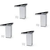 Emuca Alumix 10 Cm Furniture Leg 4 Units