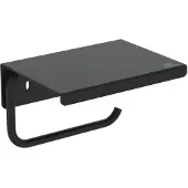 Ideal standard ALU+ - Toiletrolhouder met planchet, zijdezwart BD592XG