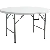 Outsunny tuintafel - HDPE - 122x122x73cm - Wit