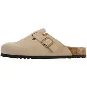 Scholl Klomp Women Suede Fae Dark Beige-Schoenmaat 37