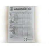 Engelhart Scoreblok 10 per blok 100vel 14,6x10,5cm Kunststof Dobbelspel
