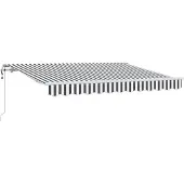 vidaXL Uitschuifbare luifel Antraciet 350 x 200 cm Stof