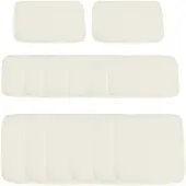 Outsunny -Kussenhoezen voor buitenstoelen-Polyester-65x8x65cm-Beige