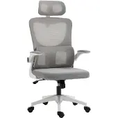 Vinsetto bureaustoel van mesh (100% polyester) - 60x59x122cm - grijs
