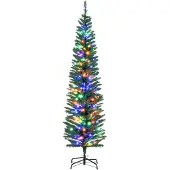 HOMCOM Kerstboom - Kunststof - 50x50x180cm - Groen