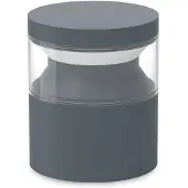 Ideal Lux Sokkellamp buiten Boeing, alu / grijs / zink, metaal, LED buitenlamp
