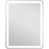 HOMCOM -Badkamerspiegel-70x4x90cm-Gehard Glas-Zilver