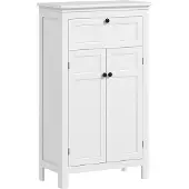 HOMCOM -Badkamerkast-MDF-60x30x102.5cm-Wit