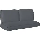 vidaXL Kussen Set Oxford Stof Antraciet 120 x 50 x 52 cm