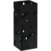 HOMCOM paraplurek - Staal - 15,5x15,5x41cm - Zwart