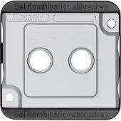 Merten 294660 Wandplaat/schakelaarbekleding, zilver (294660)