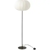 J-Line Floor lamp lantern metal/textile white small