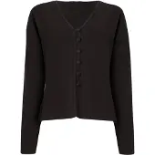 ONLY Gebreid vest 'JDYAstra' donkerbruin