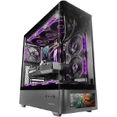 Mars Gaming Caja MC-LCDPRO ATX Zwart IPS Scherm 7.2" Gehard Glas