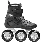 Roces X35 110 Skeelers - Inline Skates - Volwassenen - Zwart/Zilver - Maat 46