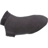 Trixie Hondentrui - Antraciet Slim-Fit 55cm - Warme Trui met Kraag en Beenlussen
