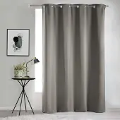 Wicotex Gordijnen-Kant en klaar- met ringen occult verduisterend 140x240cm uni polyester pearl