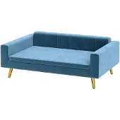 PawHut -Huisdierenbank-Polyester-94x59,5x31,5cm-Blauw