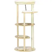 PawHut Kattenboom - Hout - 54x54x123,5cm - Eiken