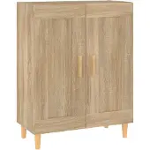 vidaXL Dressoir 69,5x34x90 cm bewerkt hout sonoma eikenkleurig