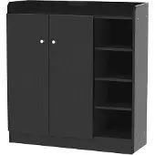 HOMCOM Schoenenkast - Hout - 83x30x90cm - Zwart